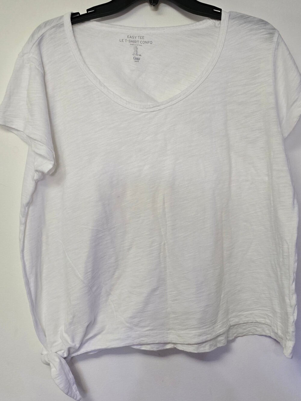Womens Easy Tee GAP Size XL White Knot
